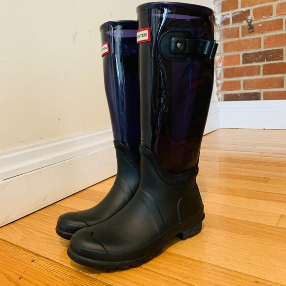 Women HUNTER rain boots size 8 M - Picture 1 of 10